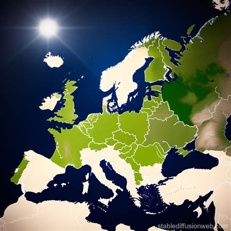 map of europe where countries are represented by flags Prompts | Stable ...