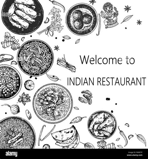 (Download) Illustration Indian Food Doodle | Best PhotoPnG