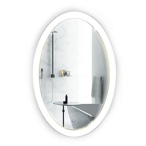 Oval Backlit Bathroom Mirror – Rispa