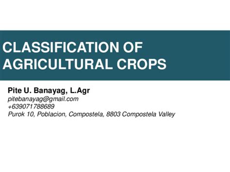 (PDF) Classification of Agricultural Crops | Jupite Mark U. Banayag - Academia.edu