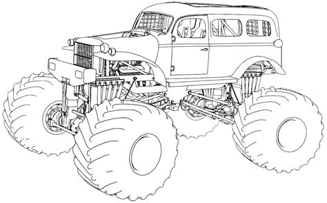 Batman Monster Truck Coloring Pages