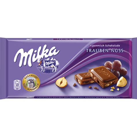 Milka Raisins and Nuts Chocolate