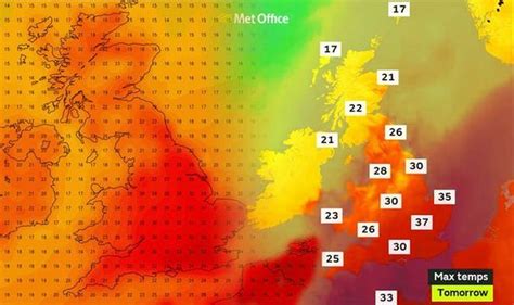 Met Office weather forecast: Heatwave CONFIRMED - UK to bask in 38C in ...