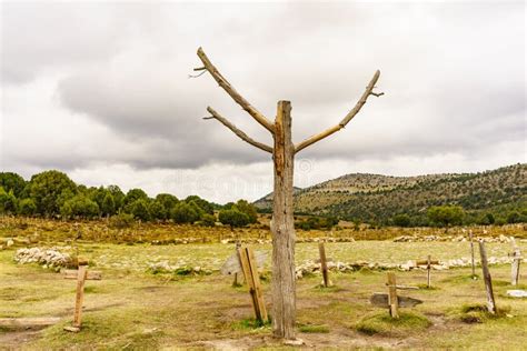 Sad Hill Cemetery in Spain. Tourist Place Stock Photo - Image of ...