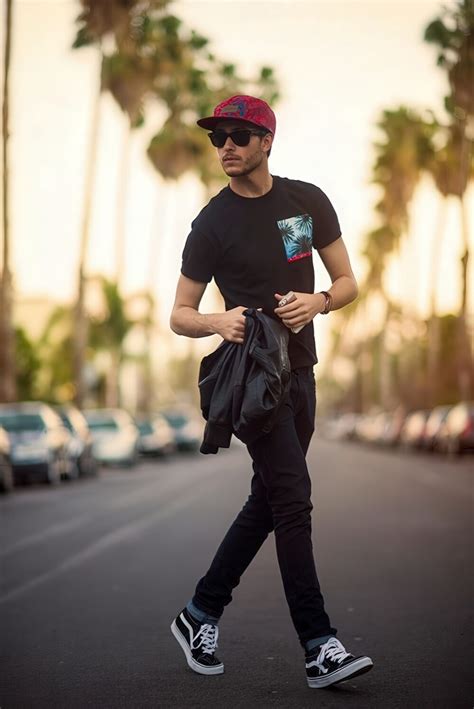 24 Edgy Men Summer Outfits With Vans Sneakers - Styleoholic