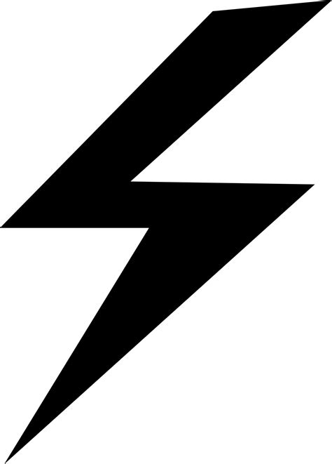 Lighting bolt in black and white color. 24252123 Vector Art at Vecteezy