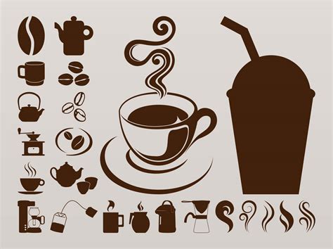 Coffee Icons Graphics Vector Art & Graphics | freevector.com