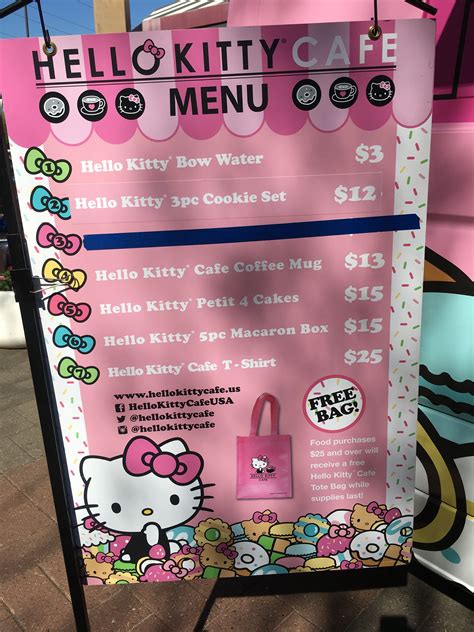 Hello Kitty Cafe Truck Menu | Hello kitty clothes, Hello kitty, Kitty cafe