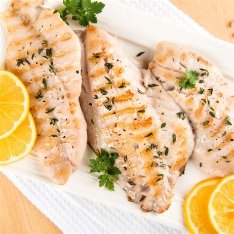 Grilled Rockfish with Garlic and Basil