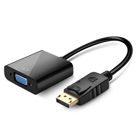 DisplayPort to VGA Adapter Converter, DP Male to VGA Female Connector for Dell, HP, Lenovo, Asus ...