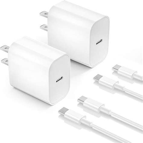 iPhone 15 Charger,20W USB C Fast Charging Block and 6ft Type C to C ...