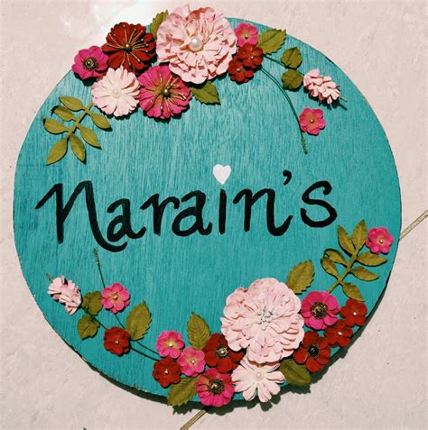 Nameplate | Name plate design, Plate drawing, Diy handmade