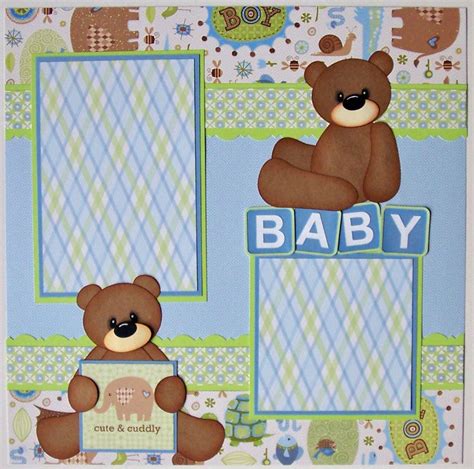 BLJ Graves Studio: Baby Boy Scrapbook Pages