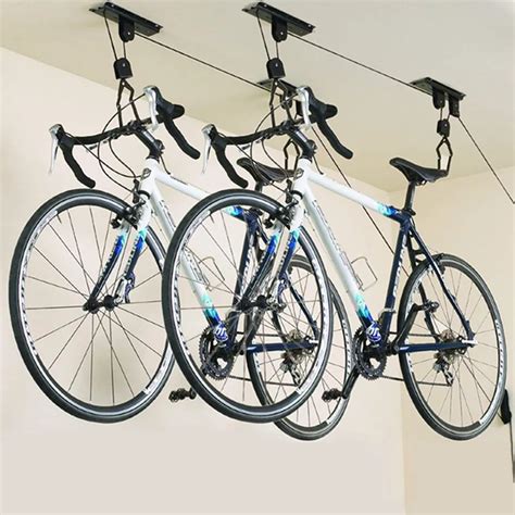 Aliexpress.com : Buy Ceiling Mounted Bike Lift Hoist Storage Garage Bike Hanger Save Space Roof ...