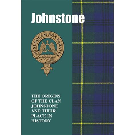 Johnstone Clan History Book - Burnett's & Struth Scottish Regalia