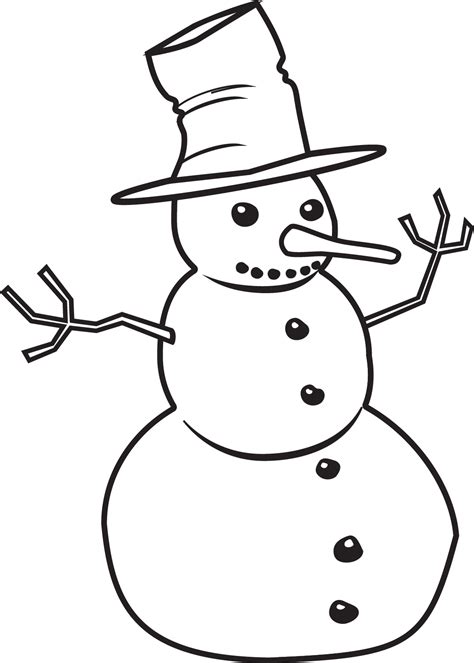 Snowman Clipart Black And White in Black White - 42 cliparts