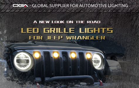 Jeep Grill Lights, Jeep JK Grill Lights, Jeep DRL