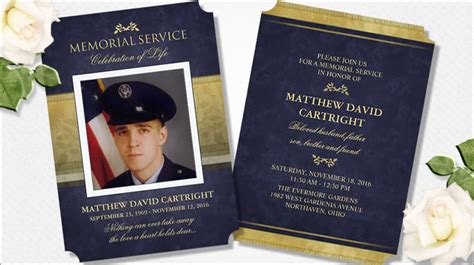 Custom Memorial Service Invitations | Julie Alvarez Designs