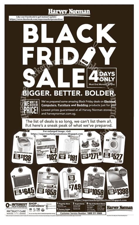 Harvey Norman Black Friday Sale 29 November - 02 December 2019 ~ Supermarket Promotions