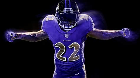 Jimmy Smith Models Ravens Color Rush Uniform