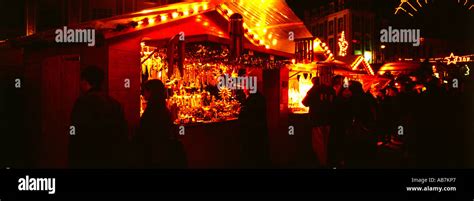 Lille France Christmas Market Market Stalls Stock Photo - Alamy