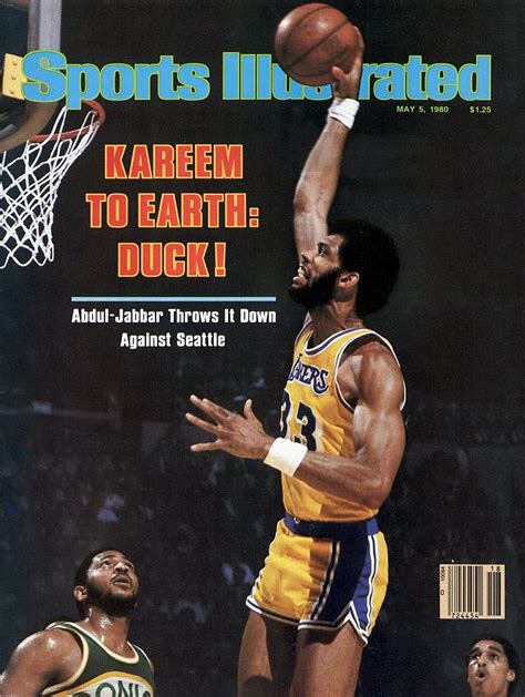 Los Angeles Lakers Kareem Abdul-jabbar, 1980 Nba Western Sports ...