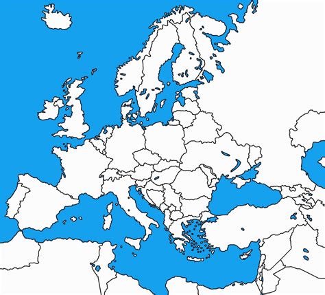 Vector Map Of Europe Continent Political | One Stop Map intended for ...