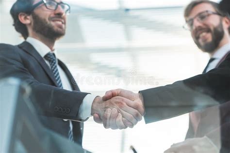 Business People Shaking Hands at an Office Meeting Stock Image - Image of employees, male: 178309913