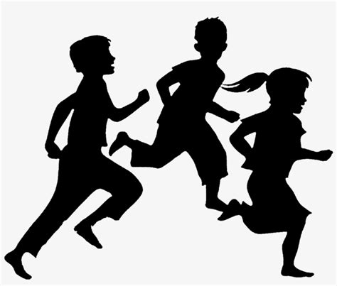 Children Ministry - Children Running Silhouette - 1145x952 PNG Download ...