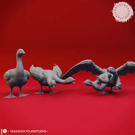 Goose and Goose Hydra Yasashii Kyojin Studio Resin Printed Mini for ...