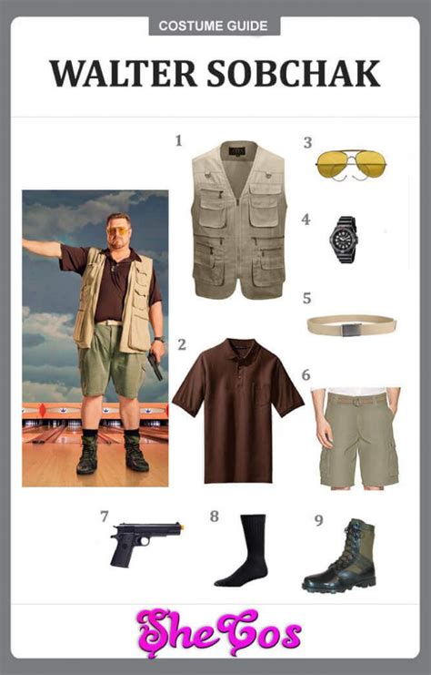 How to Get Walter Sobchak Costume of The Big Lebowski | SheCos Blog