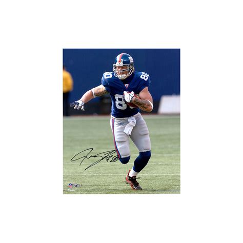 Jeremy Shockey New York Giants Autographed 16″ x 20″ Hurdle Photograph ...