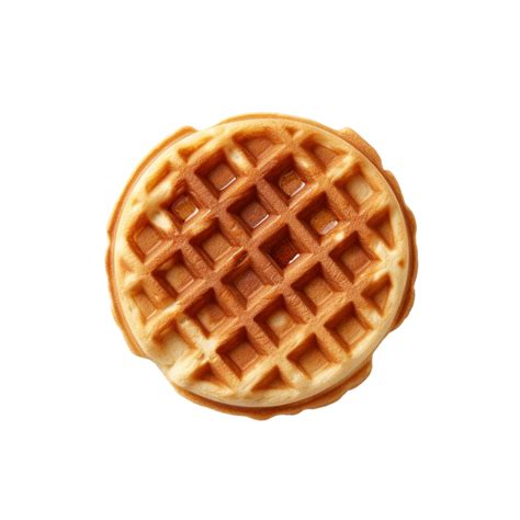 Waffle isolated on transparent background, created with generative AI 24509676 PNG