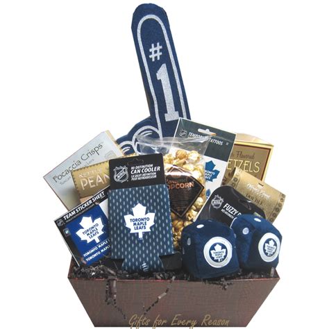 Toronto Maple leafs Gift Basket, NHL Gift Baskets, Gifts for him, Hockey Gift Baskets