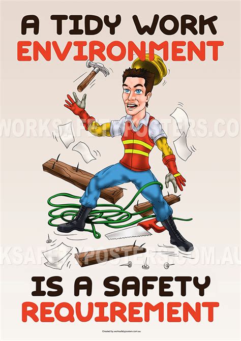 Tidy Workplace Environment Poster - Safety Posters Australia