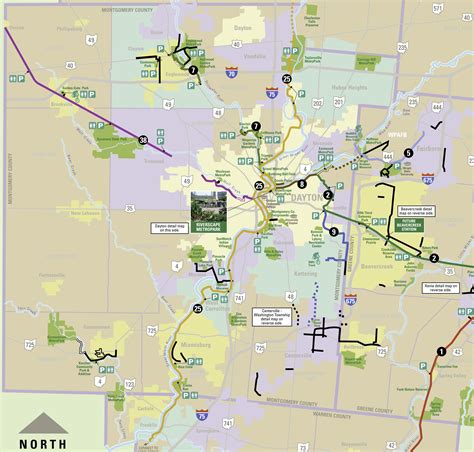 Dayton Regional Bike Trail Map in Ohio image - Free stock photo ...