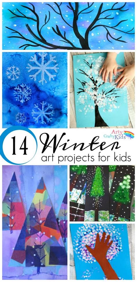 14 Wonderful Winter Art Projects for Kids - Arty Crafty Kids - Kids Winter Art Projects