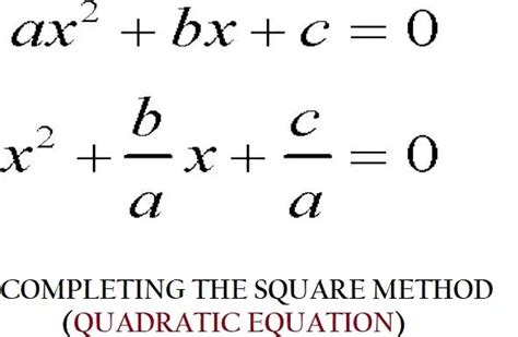 How To Solve Quadratic Equations Using Completing The Square Method