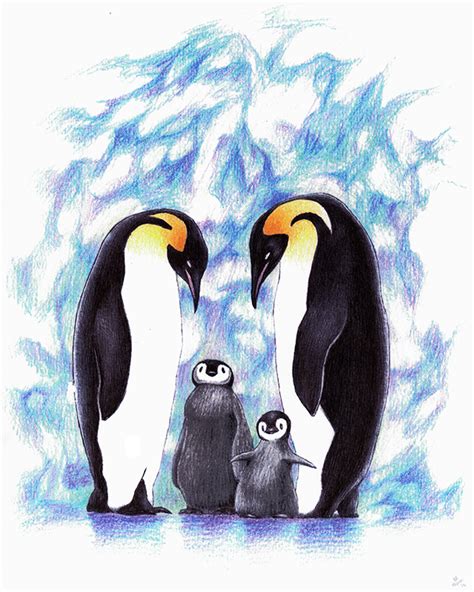 Penguin Family on Behance