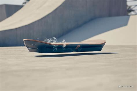 Slide un prototype de skate à lévitation par Lexus. #lexushover