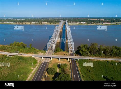 Natchez-Vidalia Bridge at Natchez on the Natchez Trace Parkway Mississippi MS also known as the ...