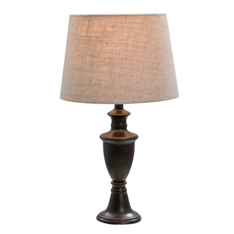 Alsy 17.5 in. Bronze Accent Lamp-20005-000 - The Home Depot