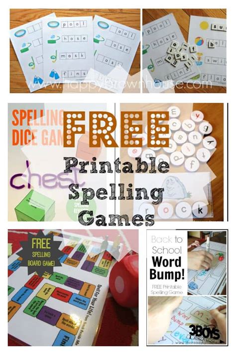 Over 15 Free Spelling Games – 3 Boys and a Dog