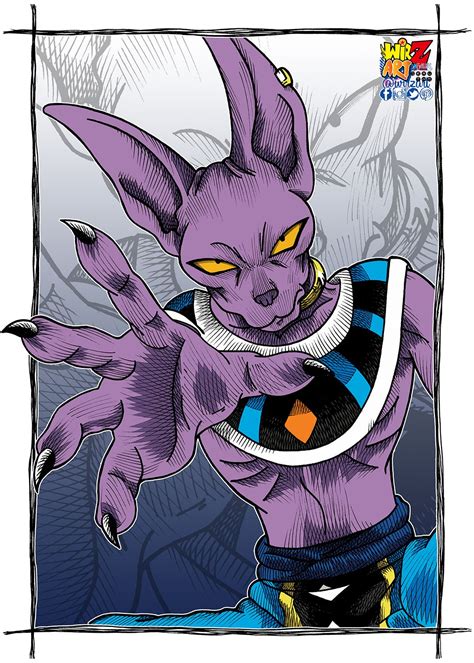 Beerus Hakai ColorƵ! ⏳🎨 ️ Illustration 💮 Pigma Micron 🖱️ Digital ...