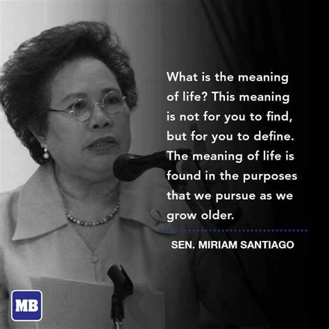 RIP Sen. Miriam! You made senate hearings worth watching! | Tagalog quotes, Miriam defensor ...