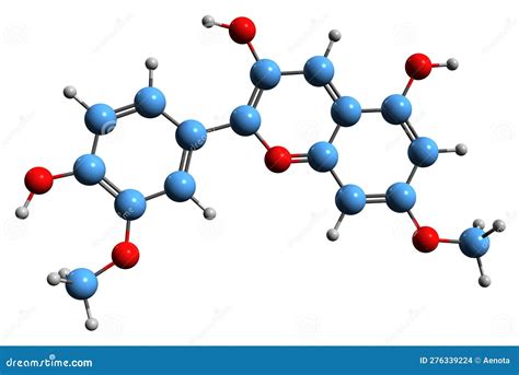 3D Image of Rosinidin Skeletal Formula Stock Illustration - Illustration of methylated, dietary ...