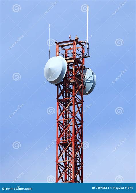 Tower - Radio Repeater Antenna Stock Photo - Image: 70048614