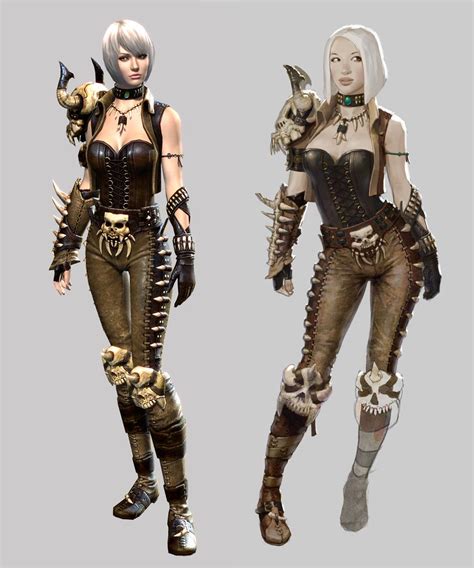 Guild Wars 2 female Medium concept and 3D model, Aaron Coberly | Guild ...