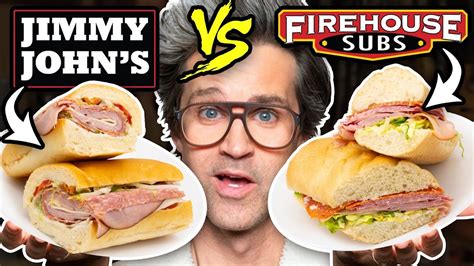 Jimmy John's vs. Firehouse Subs Taste Test | FOOD FEUDS - YouTube