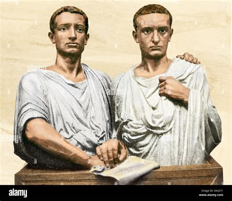 Tiberius und Gaius Gracchus, römische Tribünen, als die Gracchen, 2 ...